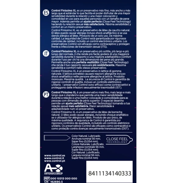 CONTROL - PRESERVATIVI FINISSIMO XL 12 UNITÀ