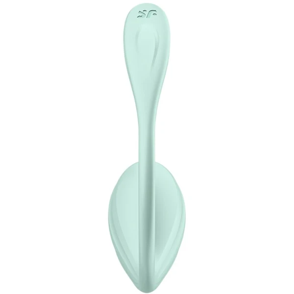 SATISFYER - STIMOLATORE PUNTO G PETALE LISCIO VERDE ACQUA APP GRATUITA