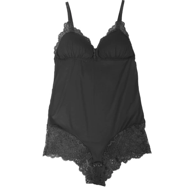 SUBBLIME - ORSACCHIOTTO CON DETTAGLI IN PIZZO FLOREALE NERO L/XL