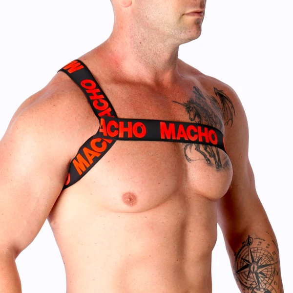 MACHO - ARNÉS ROMANO ROJO S/M