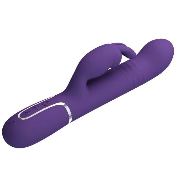 PRETTY LOVE - COALE VIBRATORE CONIGLIO CARBONE 4 EN 1 VIOLA