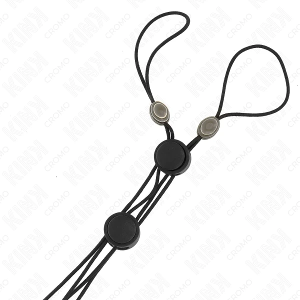 KINK - MORSETTI PER CAPEZZOLI CON ELASTICO NERO