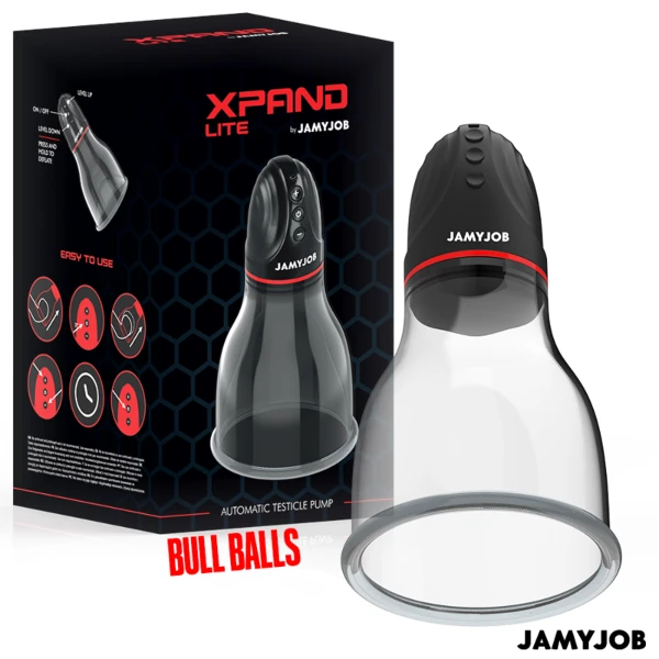 JAMYJOB - POMPA AUTOMATICA PER TESTICOLI XPAND LITE 3 LIVELLI DI ASPIRAZIONE GRIGIA