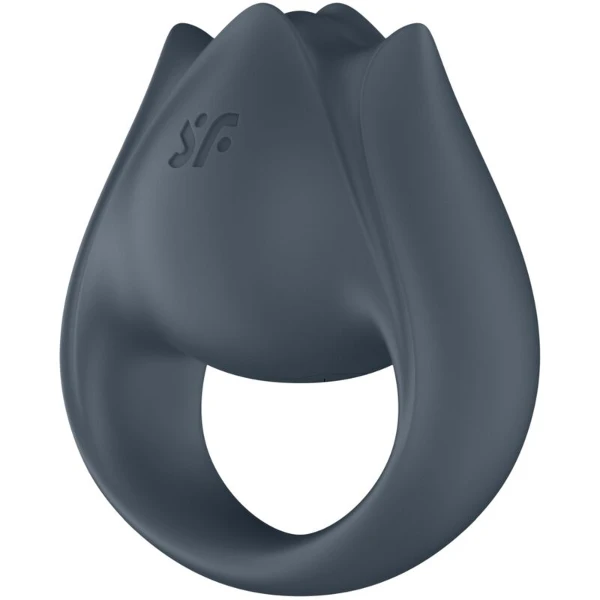 SATISFYER - PERFECT PAIR 2 MULTIVIBRATORE 2 IN 1 ANELLO PER PENE E STIMOLATORE PER DITA GRIGIO