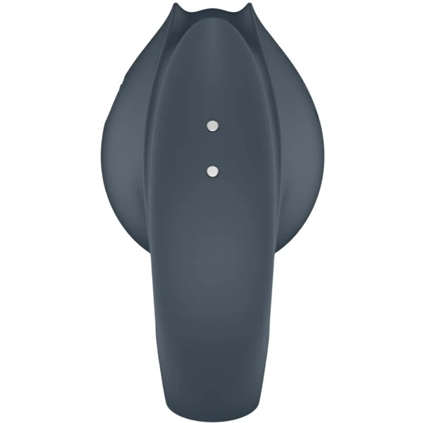 SATISFYER - PERFECT PAIR 2 MULTIVIBRATORE 2 IN 1 ANELLO PER PENE E STIMOLATORE PER DITA GRIGIO
