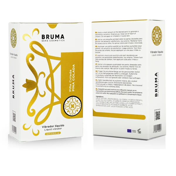 BRUMA - VIBRATORE LIQUIDO ULTRA SCORREVOLE PINA COLADA 15 ML