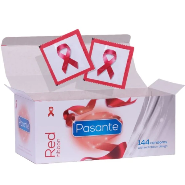 PASANTE - RED RIBBON NATURELLE SHAPED FIT CONDOMS 54 MM 144 UNITÀ
