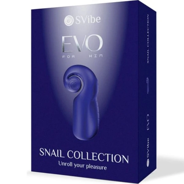 SNAIL VIBE - EVO PER LUI MASTURBATORE MASCHILE SLIDE NROLL BLU SCURO