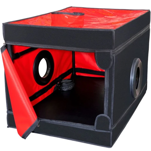 SECRET DOME - KINK CLUB LA NICHE CABINA  NEGRO & ROJO