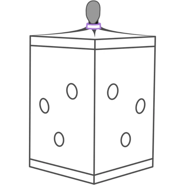 SECRET DOME - KINK CLUB CABINA SCANDALE MORADO