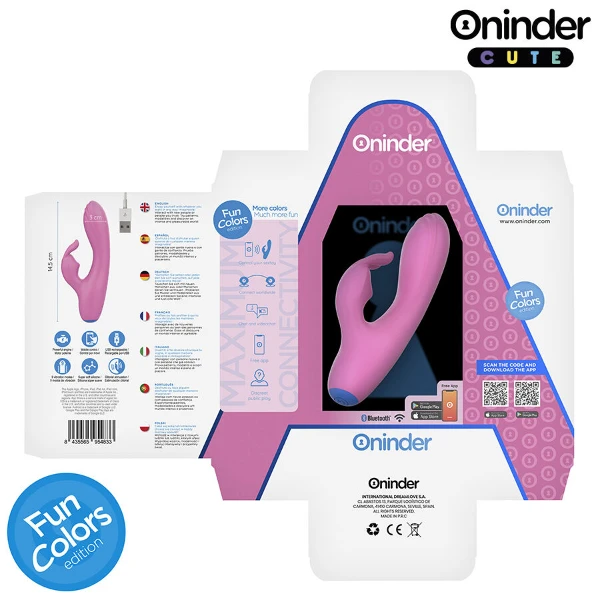 ONINDER CUTE - VIBRATORE CONIGLIETTO D'AMORE PER PUNTO G E CLITORIDE - APP GRATUITA IN TUTTO IL MONDO