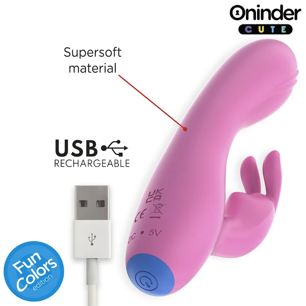 ONINDER CUTE - VIBRATORE CONIGLIETTO D'AMORE PER PUNTO G E CLITORIDE - APP GRATUITA IN TUTTO IL MONDO