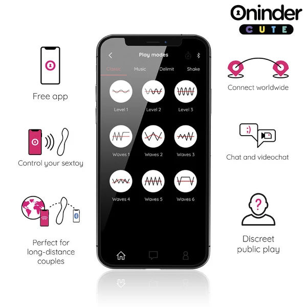 ONINDER CUTE - VIBRATORE PUNTO G LOVE BUDDY MASTER - APP GRATUITA IN TUTTO IL MONDO