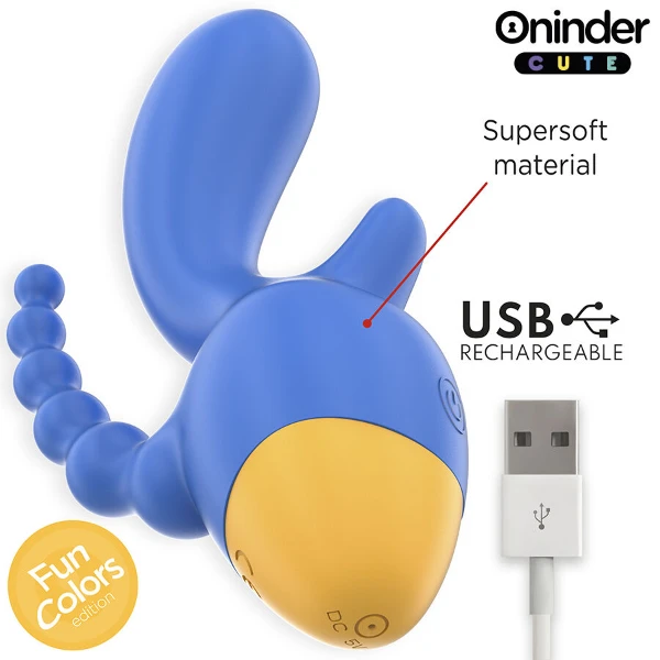 ONINDER CUTE - LOVE 3 SOME TRIPLO VIBRATORE - APP GRATUITA IN TUTTO IL MONDO