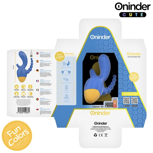 ONINDER CUTE - LOVE 3 SOME TRIPLO VIBRATORE - APP GRATUITA IN TUTTO IL MONDO