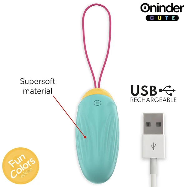 ONINDER CUTE - UOVO VIBRANTE LOVE PLEASURE - GEMME ROTANTI IN SILICONE - APP GLOBALE GRATUITA