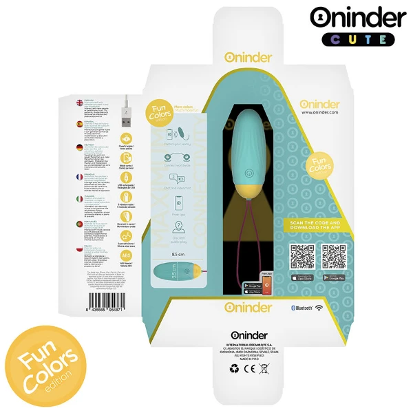 ONINDER CUTE - UOVO VIBRANTE LOVE PLEASURE - GEMME ROTANTI IN SILICONE - APP GLOBALE GRATUITA