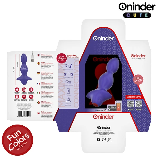 ONINDER CUTE - DILATATORE ANALE VIBRANTE LOVE BUTT - APP GRATUITA IN TUTTO IL MONDO