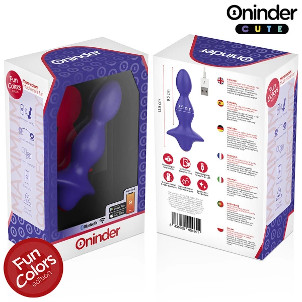 ONINDER CUTE - DILATATORE ANALE VIBRANTE LOVE BUTT - APP GRATUITA IN TUTTO IL MONDO
