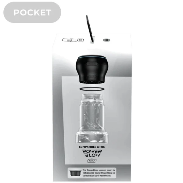 KIIROO - FEEL POCKET STROKER CRYSTAL DI KIIROO TRASPARENTE