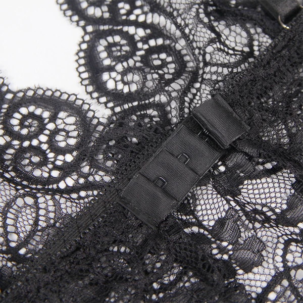 SUBBLIME - 953911 SET 3 PIEZAS ENCAJE Y SATEN NEGRO S/M