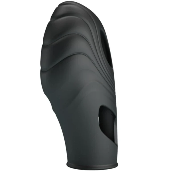 PRETTY LOVE - VIBRATORE DA DITA IN SILICONE LICH NERO