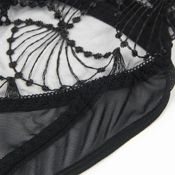 SUBBLIME - 955229 BODY TRASPARENTE CON PIZZO CAVATO NERO L/XL