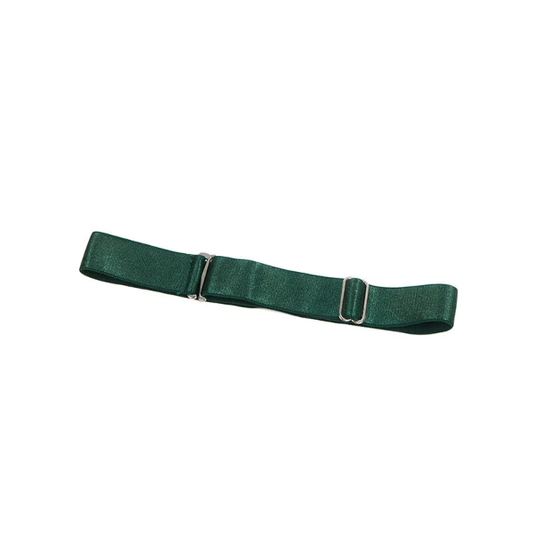 SUBBLIME - 955441 ABITO CON SPALLINE IN PELLE VERDE L/XL