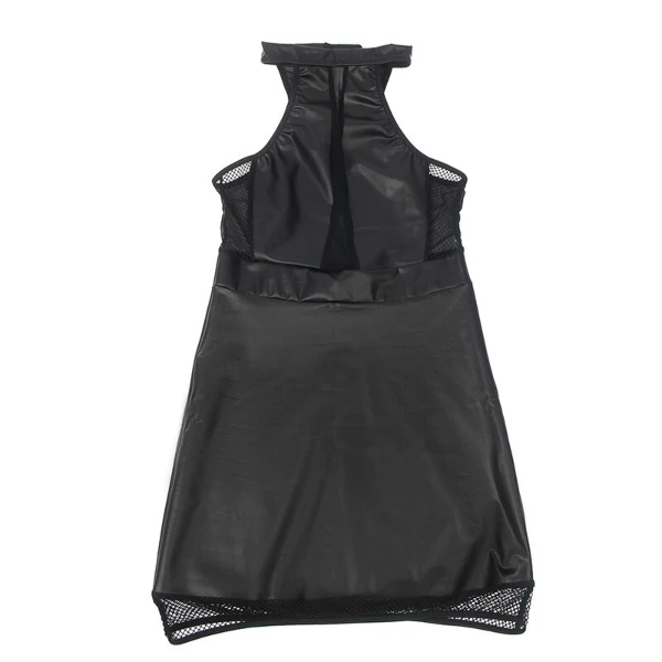 SUBBLIME - 955489 ABITO CON SCOLLO ALTO E TRASPARENZE NERO L/XL