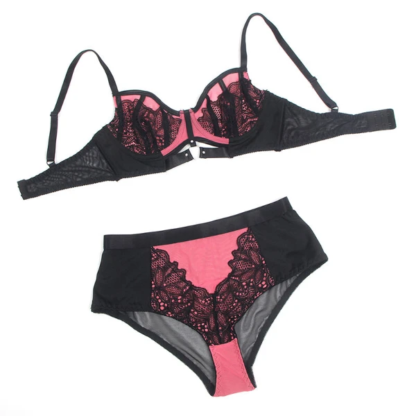 SUBBLIME - 955571 SET REGGISENO IN VERNICE ROSA CON CERNIERA E REGGISENO A RETINO S/M