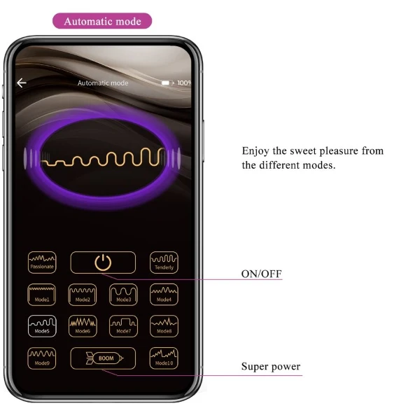 PRETTY LOVE - VIBRATORE CONTROLLATO DA APP LEVIATHAN VIOLA