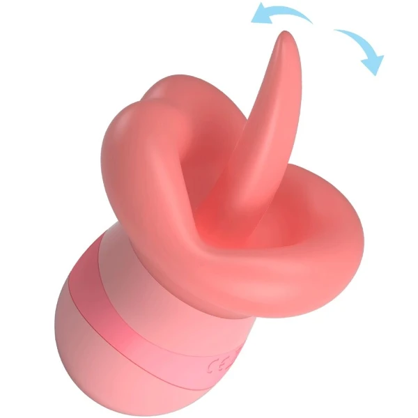 PRETTY LOVE - STIMOLATORE PER CLITORIDE LINGUA KYLEE 10 VIBRAZIONI ROSA NUDO