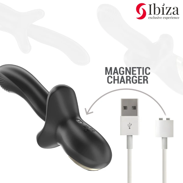 IBIZA - VIBRATORE POTENTE CON EFFETTO SPINTA E MORSO