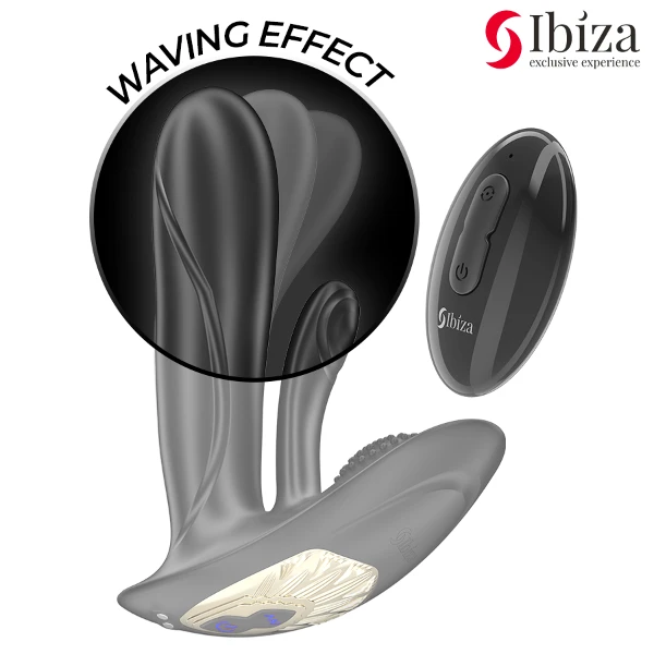 IBIZA - VIBRATORE INDOSSABILE CON STIMOLAZIONE DEL PUNTO G E DEL CLITORIDE CON TELECOMANDO