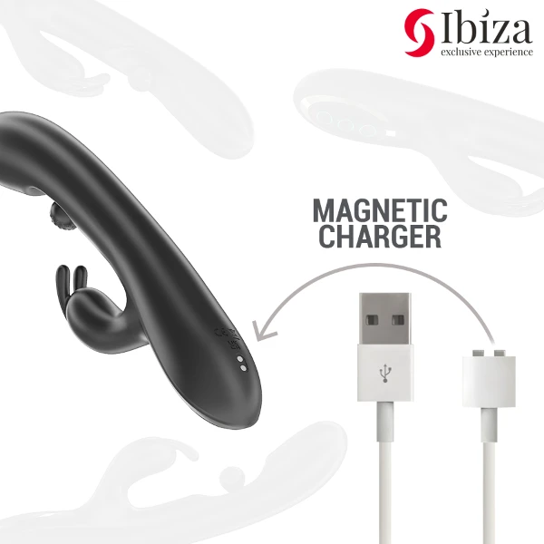 IBIZA - POTENTE VIBRATORE RABBIT CON PERLA ROTANTE MASSAGGIANTE