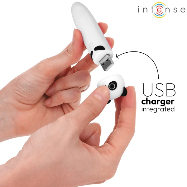 INTENSE - POH PANDA VIBRANTE BULLET RICARICABILE USB 10 X 2,2 CM