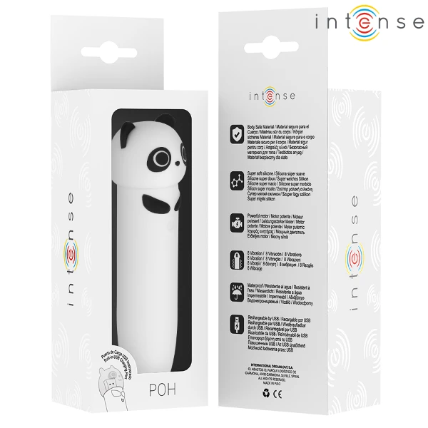 INTENSE - POH PANDA VIBRANTE BULLET RICARICABILE USB 10 X 2,2 CM