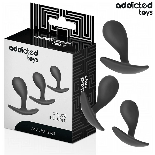 ADDICTED TOYS - SET DI 3 TAPPI ANALI MODELLO 3