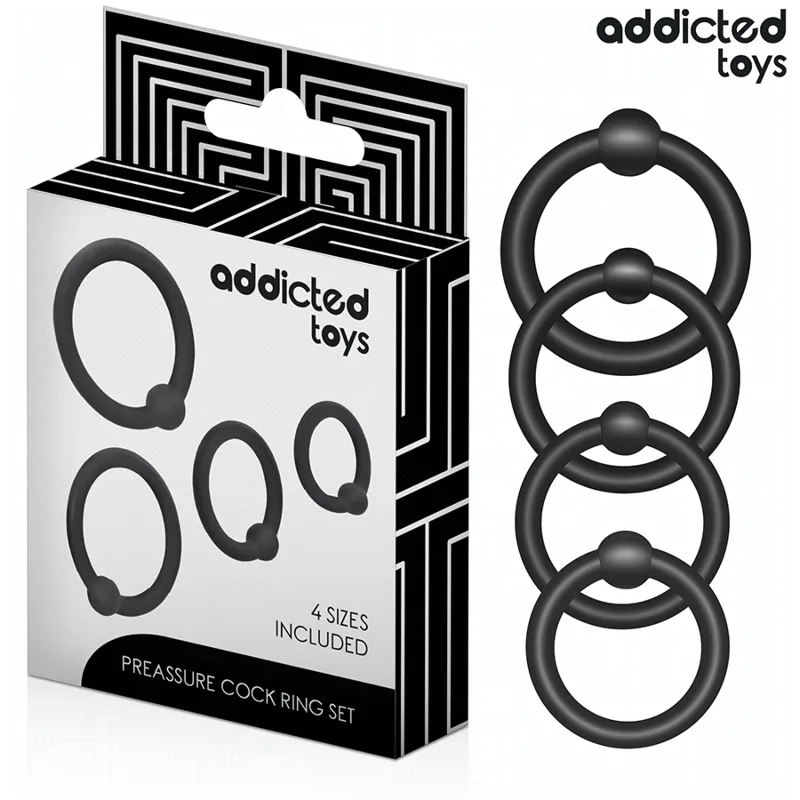 ADDICTED TOYS - SET DI ANELLI IN SILICONE A PRESSIONE
