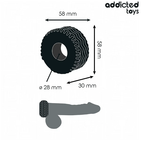 ADDICTED TOYS - ANELLO PER IL PENE EXTRA SPESSO
