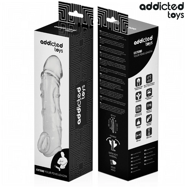 ADDICTED TOYS - ESTENSIONE PENE TRASPARENTE 27 CM