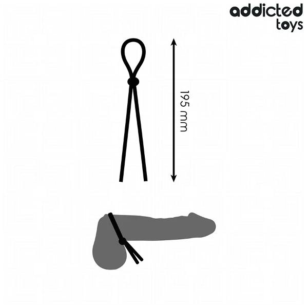 ADDICTED TOYS - CORDA IN SILICONE PER PENE A SINGOLO ANELLO