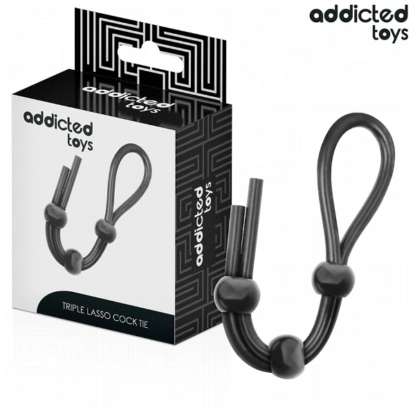 ADDICTED TOYS - CORDA IN SILICONE PER IL PENE A TRIPLO ANELLO