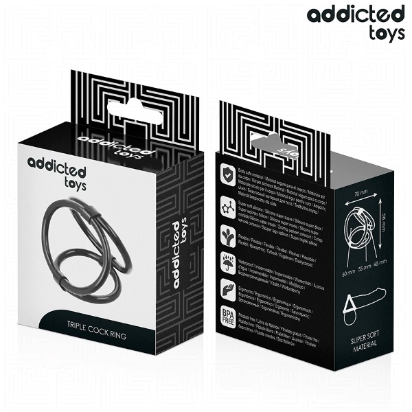 ADDICTED TOYS - ANELLO PER PENE TRIPLO