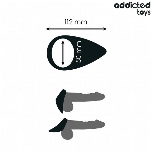 ADDICTED TOYS - ANELLO PER PENE A FORMA DI LACRIMA