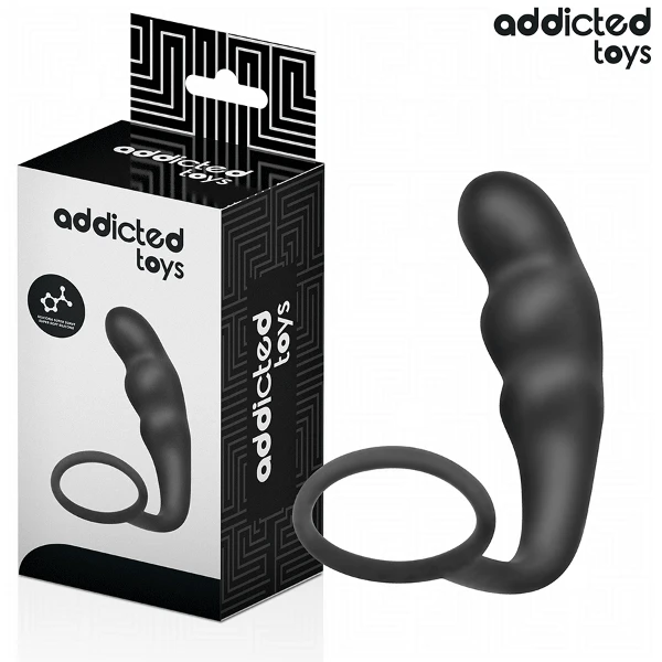 ADDICTED TOYS - PLUG ANAL CON ANILLO SILICONA MODELO 4