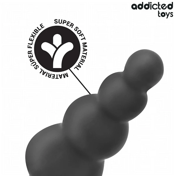 ADDICTED TOYS - PLUG ANAL CON ANILLO SILICONA MODELO 5