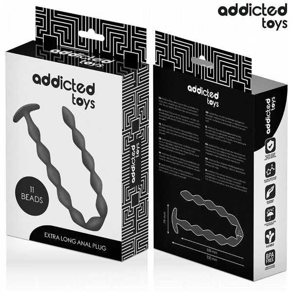 ADDICTED TOYS - ROSARIO ANAL 27 CM EXTRA LARGO SILICONA