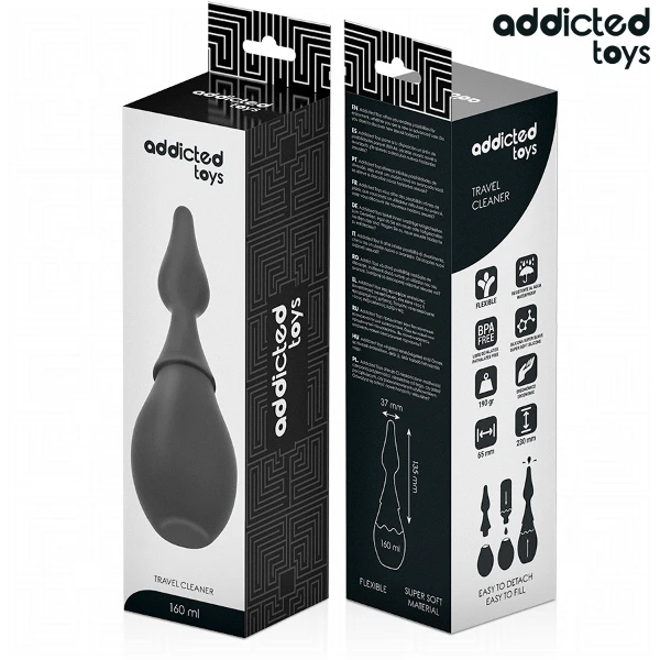 ADDICTED TOYS - LIMPIADOR DE VIAJE SILICONA MODELO 1