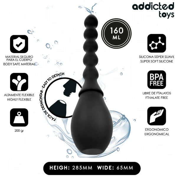 ADDICTED TOYS - LIMPIADOR DE VIAJE SILICONA MODELO 2